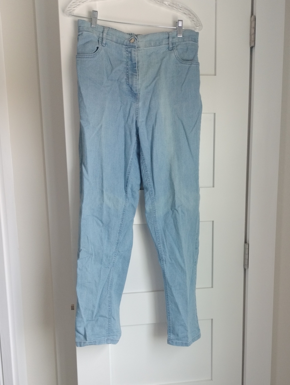 Blair Light Blue Denim Waistband Pants